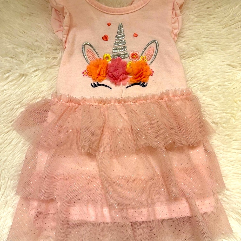 Pink Unicorn Tulle Dress 🦄